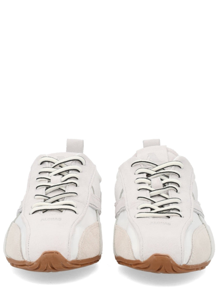 White Lace-up Sneakers 3