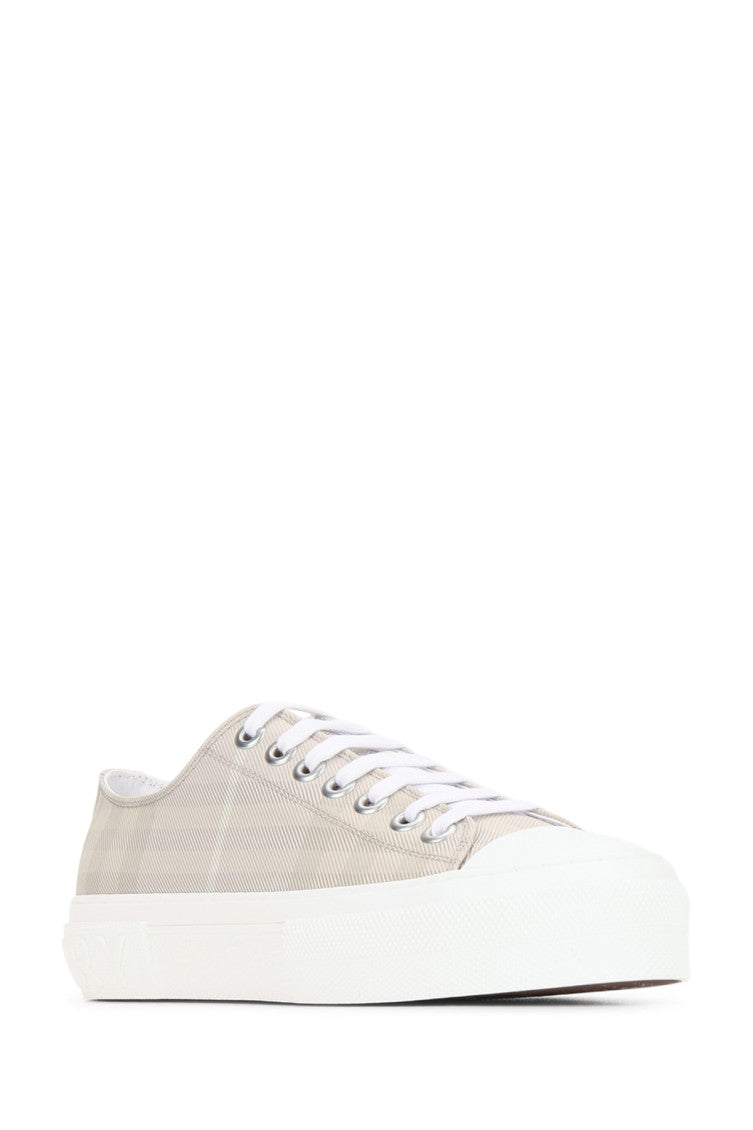 Beige Check Sneakers 2
