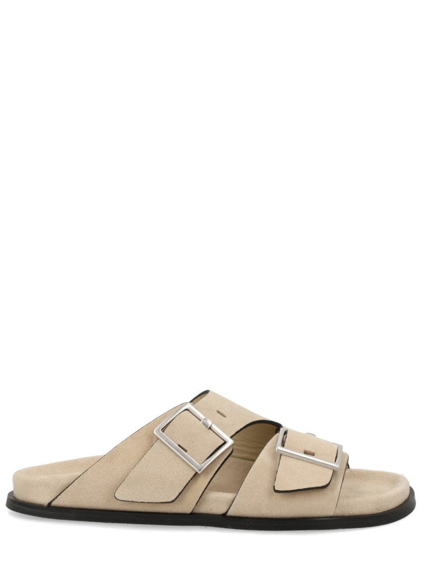 Beige Slip-on Sandals 1