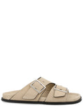 Beige Slip-on Sandals 1