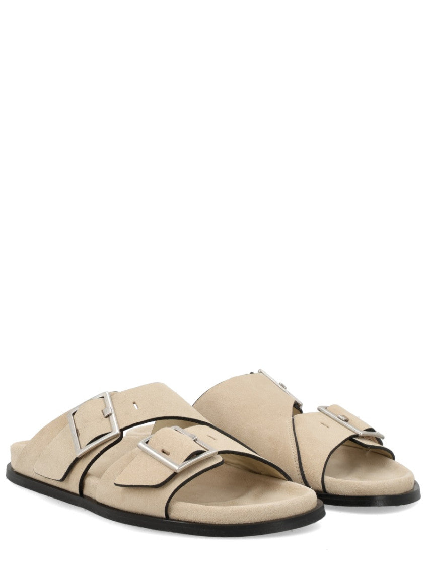 Beige Slip-on Sandals 2