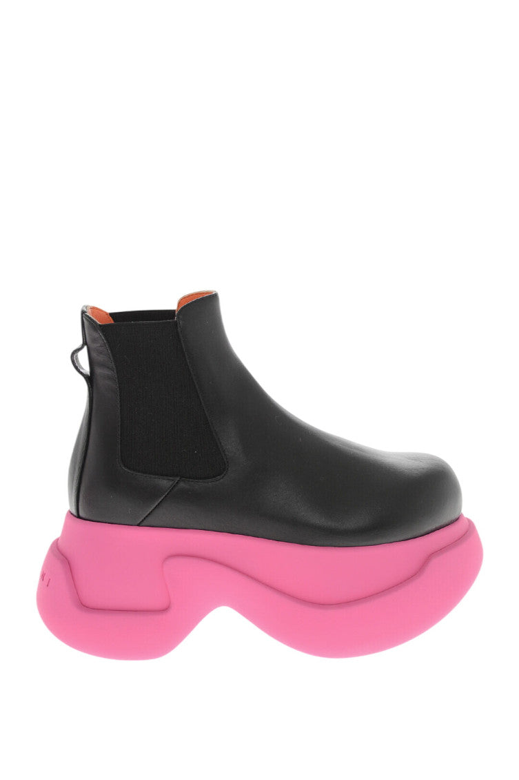 Black Leather Chelsea Boots 1