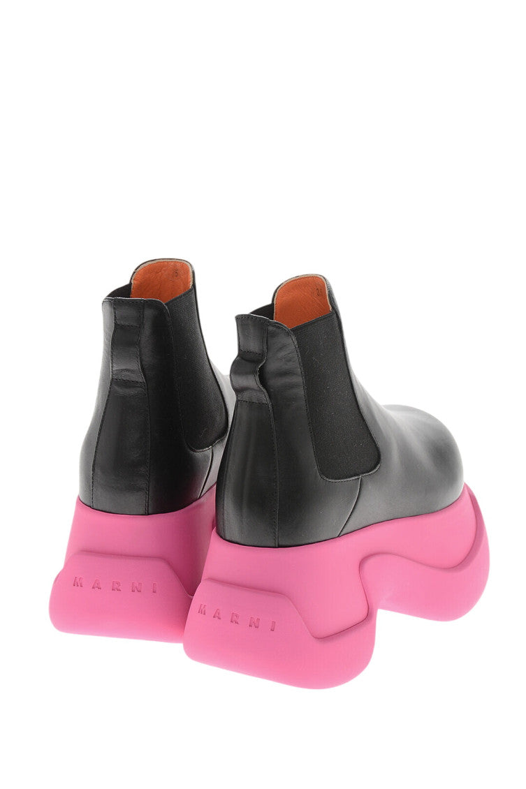 Black Leather Chelsea Boots 3