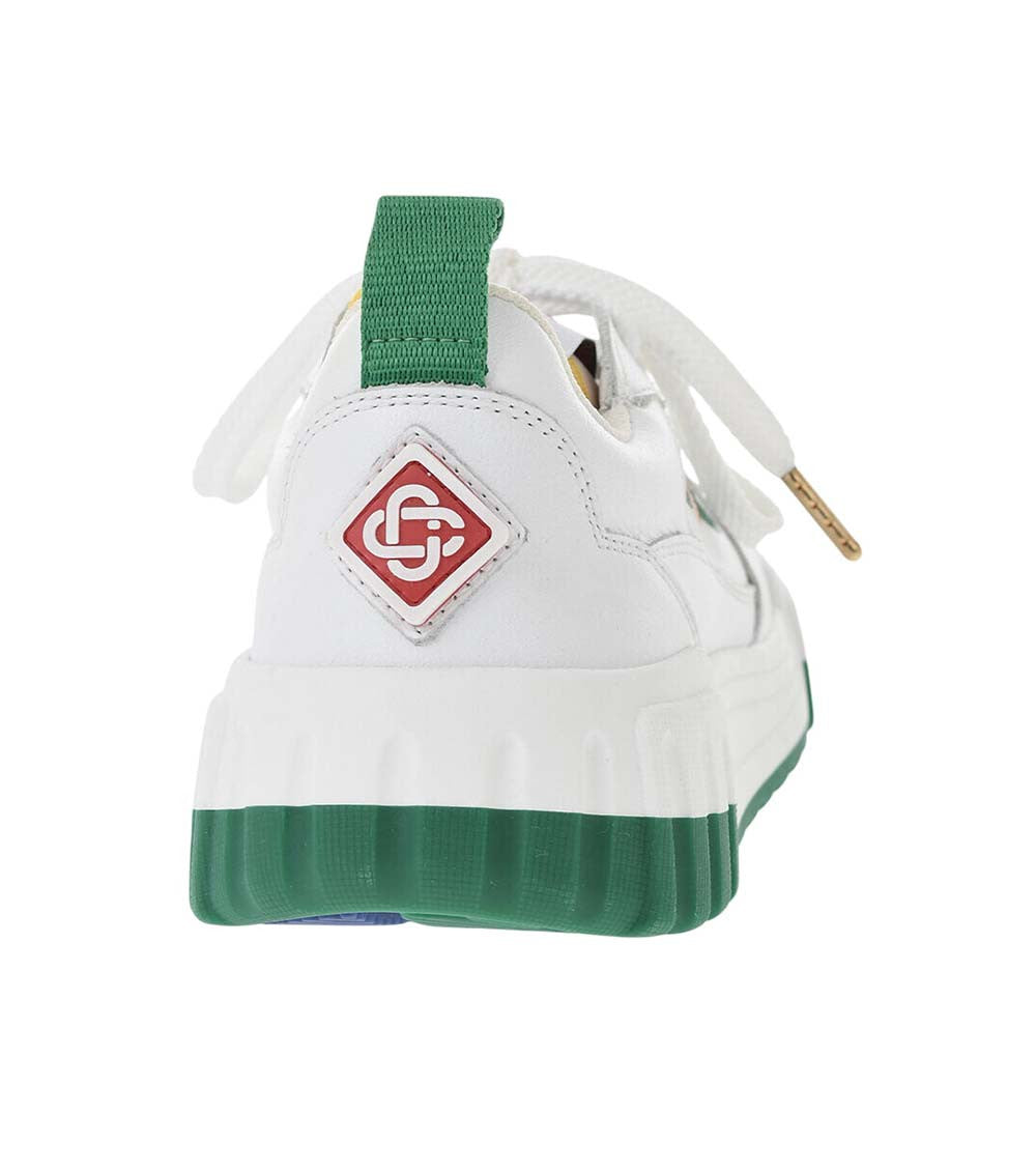 White Low Leather Sneakers 3