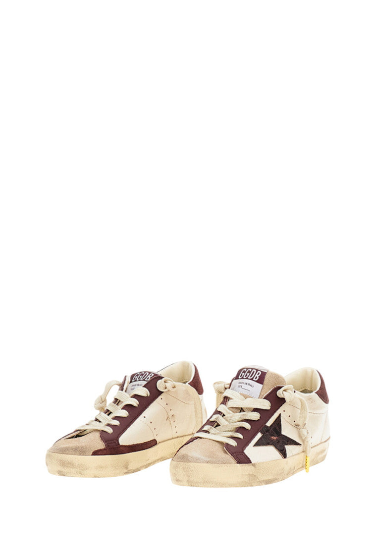 Brown Leather Star Sneakers 2