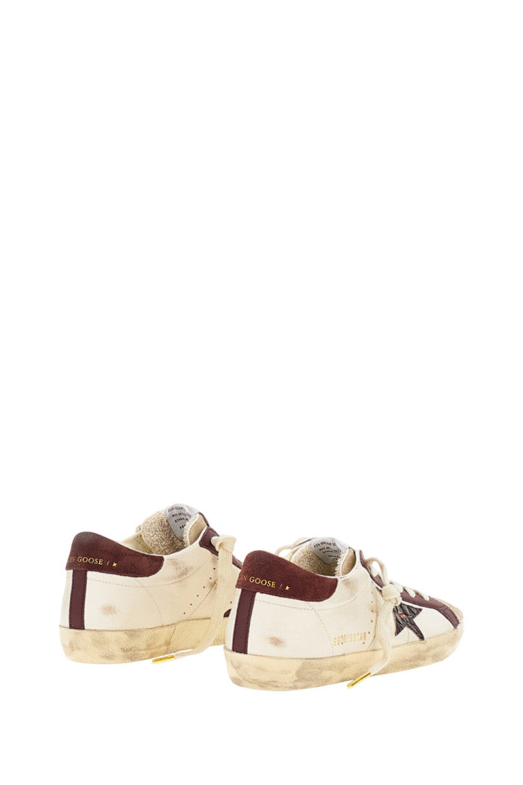 Brown Leather Star Sneakers 3