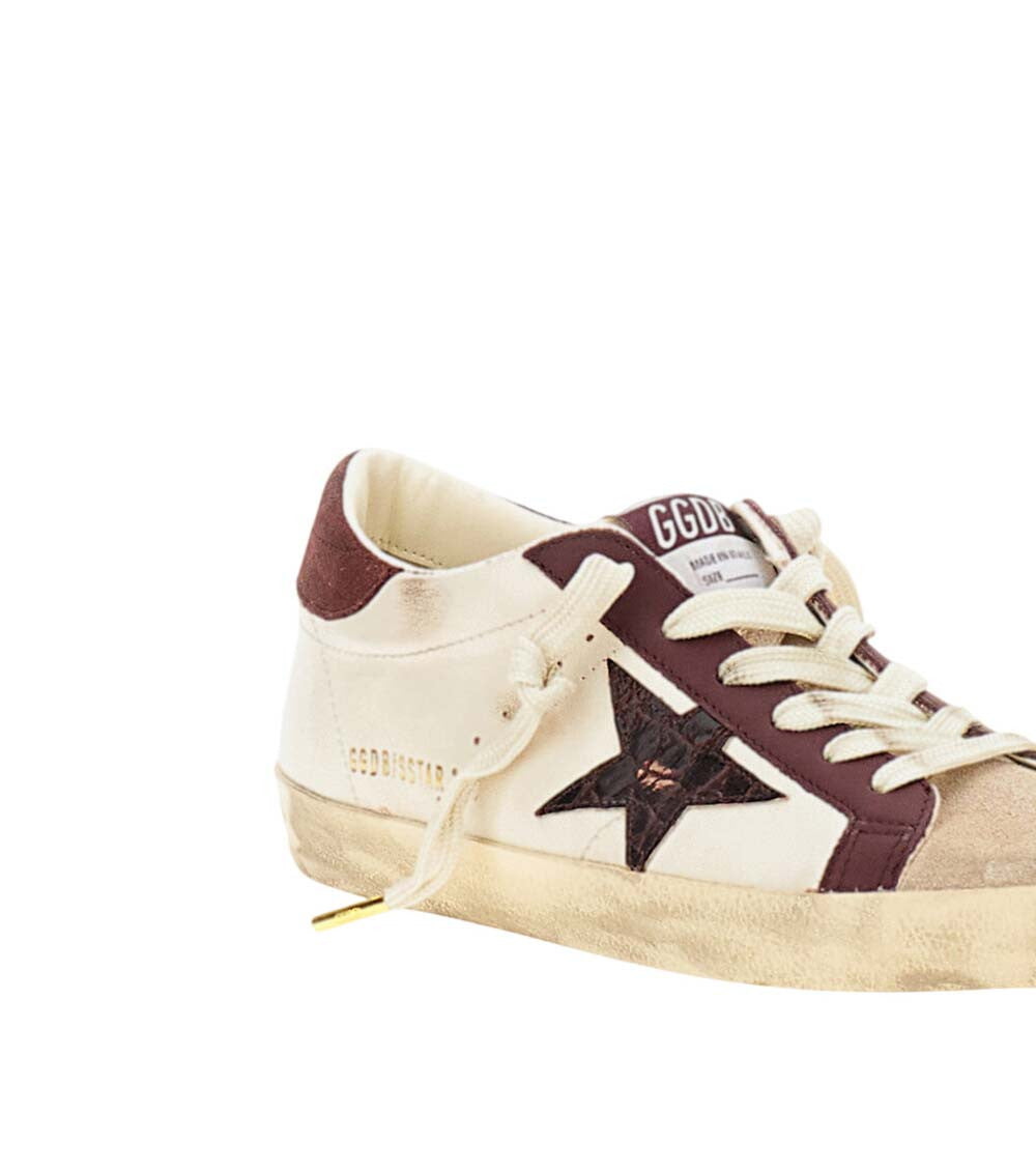 Brown Leather Star Sneakers 4