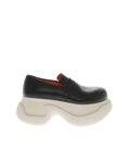 Black Leather Penny Loafers 1