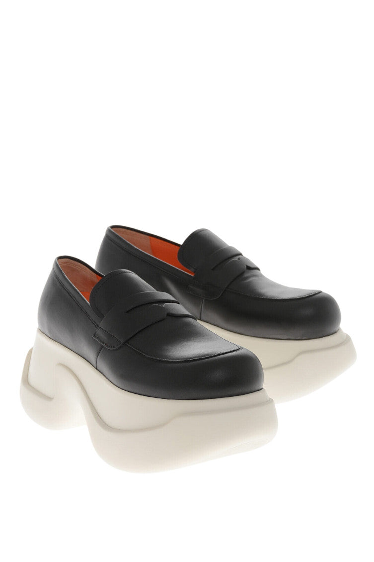 Black Leather Penny Loafers 2