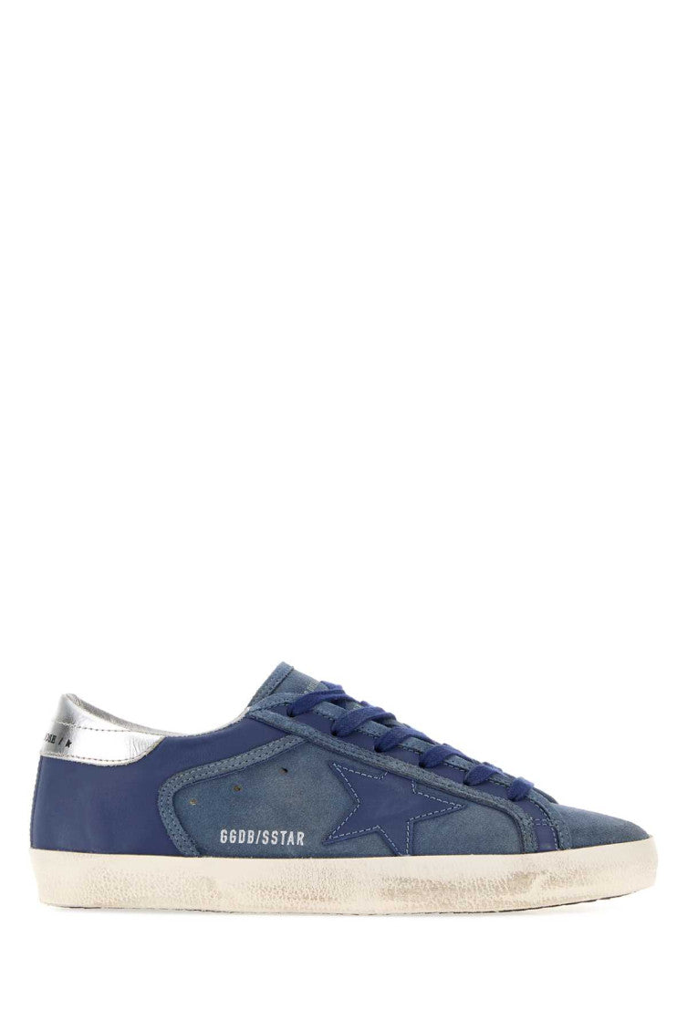 Blue Lace-up Sneakers 1