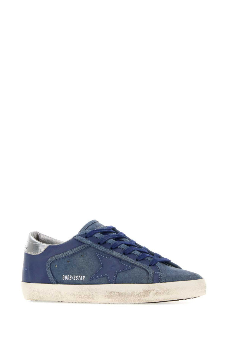 Blue Lace-up Sneakers 2
