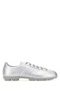 Silver Lace-up Sneakers 1