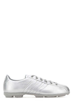 Silver Lace-up Sneakers 1