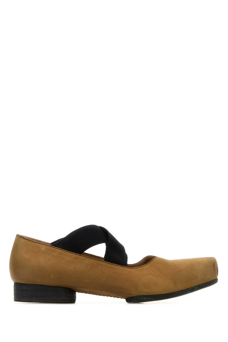 Brown Leather Ballet Flats 1