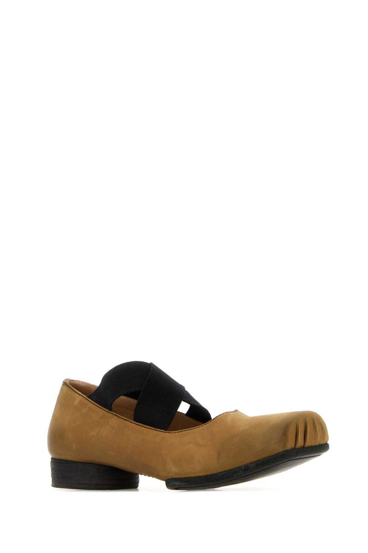Brown Leather Ballet Flats 2