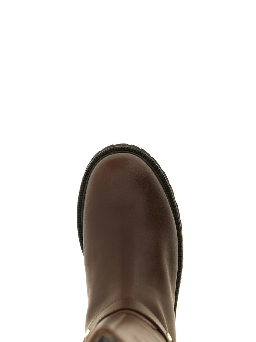 Brown Torchon ring boots 4