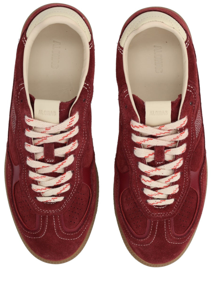 Burgundy Suede Sneakers 5