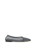 Grey Mesh Ballet Flats 1
