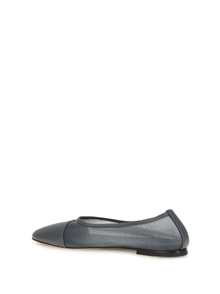 Grey Mesh Ballet Flats 3