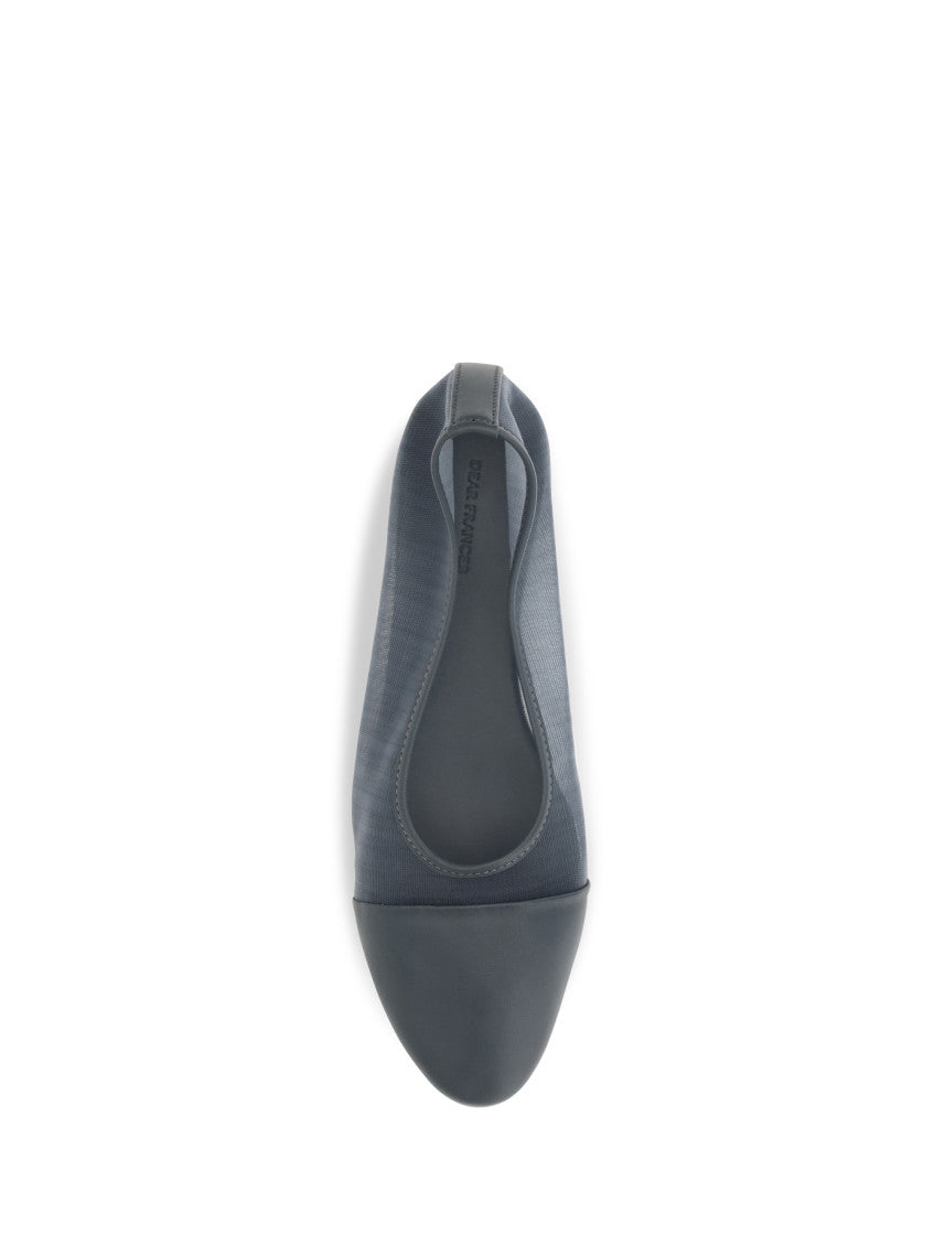Grey Mesh Ballet Flats 4