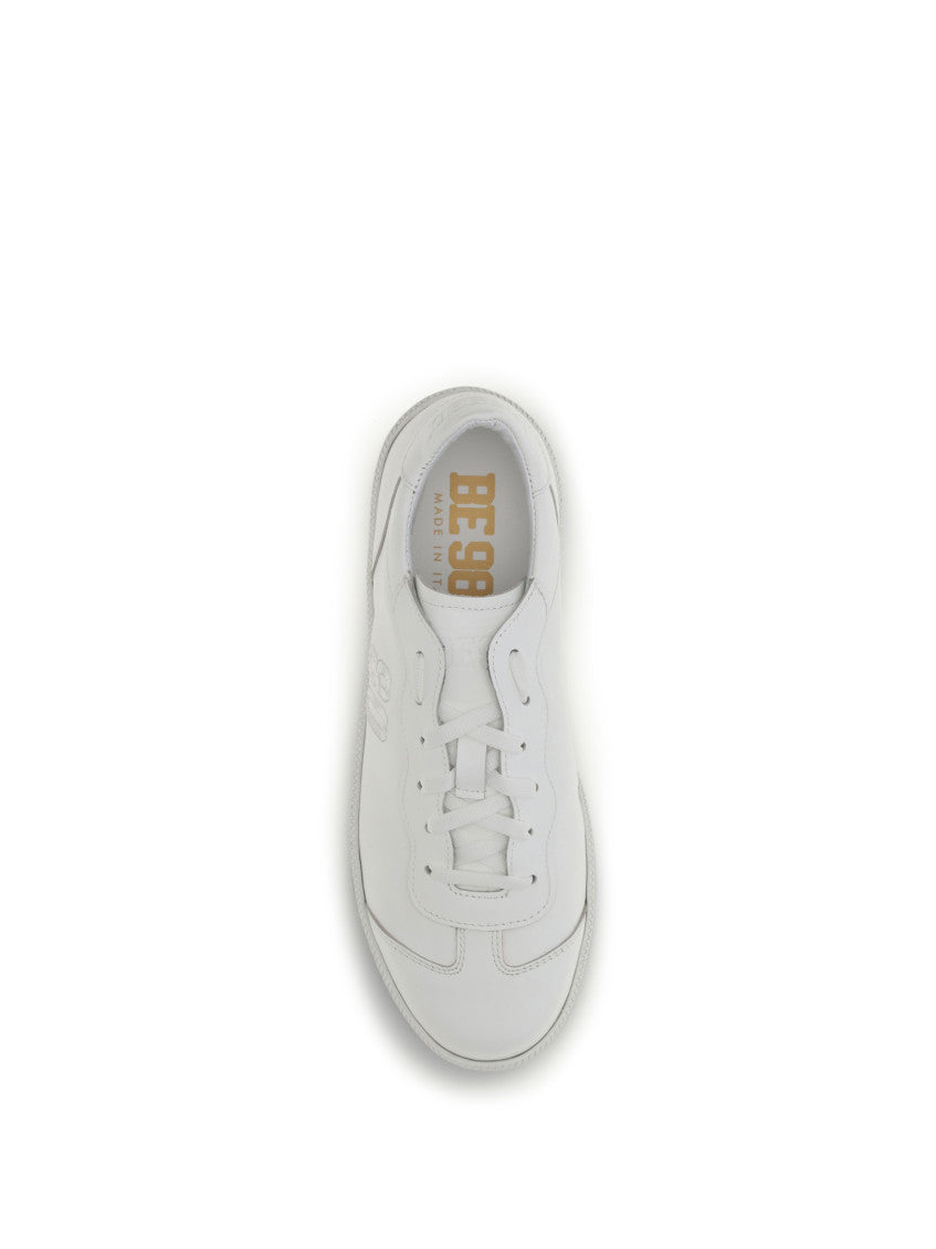 White Lace-up Sneakers 4