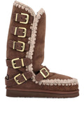Brown Eskimo Buckle Straps Boots 1