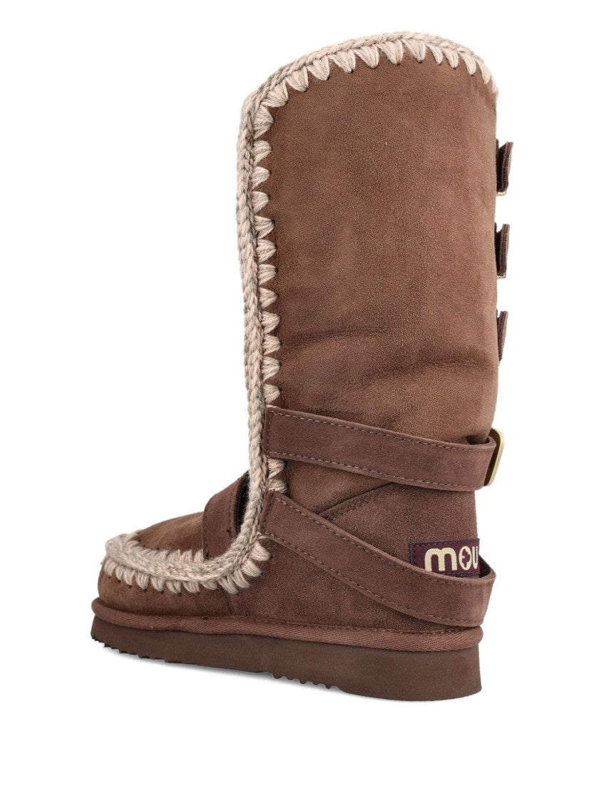 Brown Eskimo Buckle Straps Boots 4