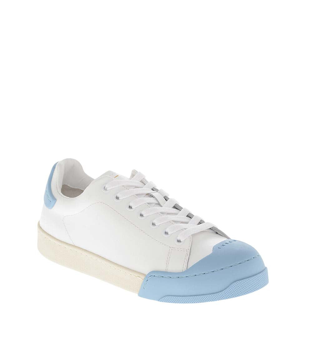 White Low Leather Sneakers 2