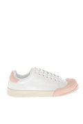 White Low Leather Sneakers 1