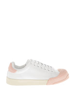 White Low Leather Sneakers 1