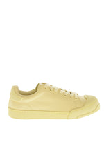 Yellow Low Leather Sneakers 1