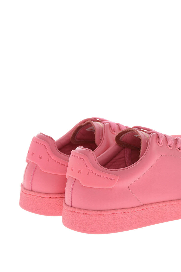 Pink Low Leather Sneakers 3