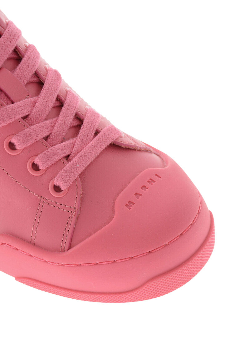 Pink Low Leather Sneakers 4