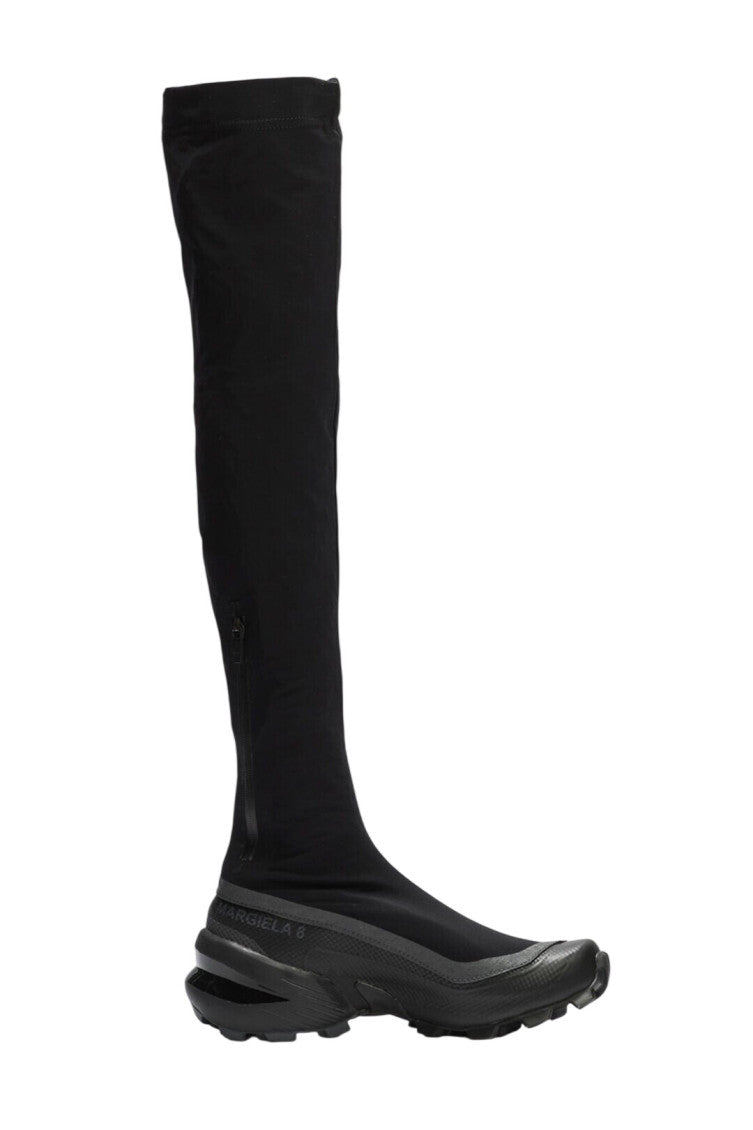Black High Sock Boots 1