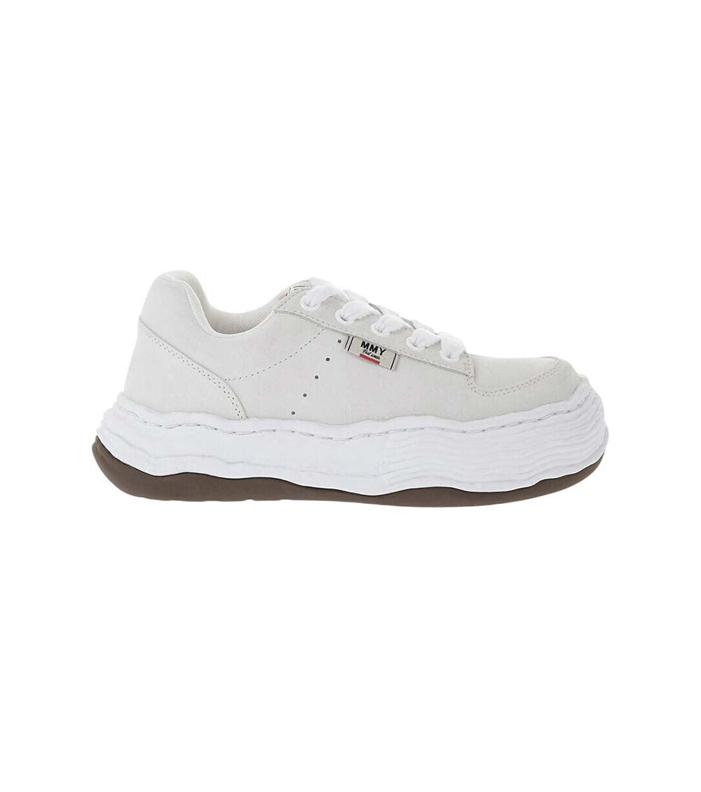 Beige Suede Low-Top Sneakers 1