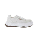 Beige Suede Low-Top Sneakers 1