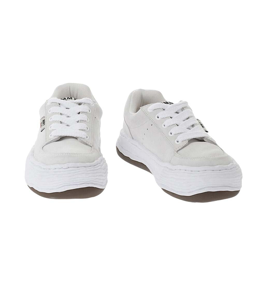 Beige Suede Low-Top Sneakers 2