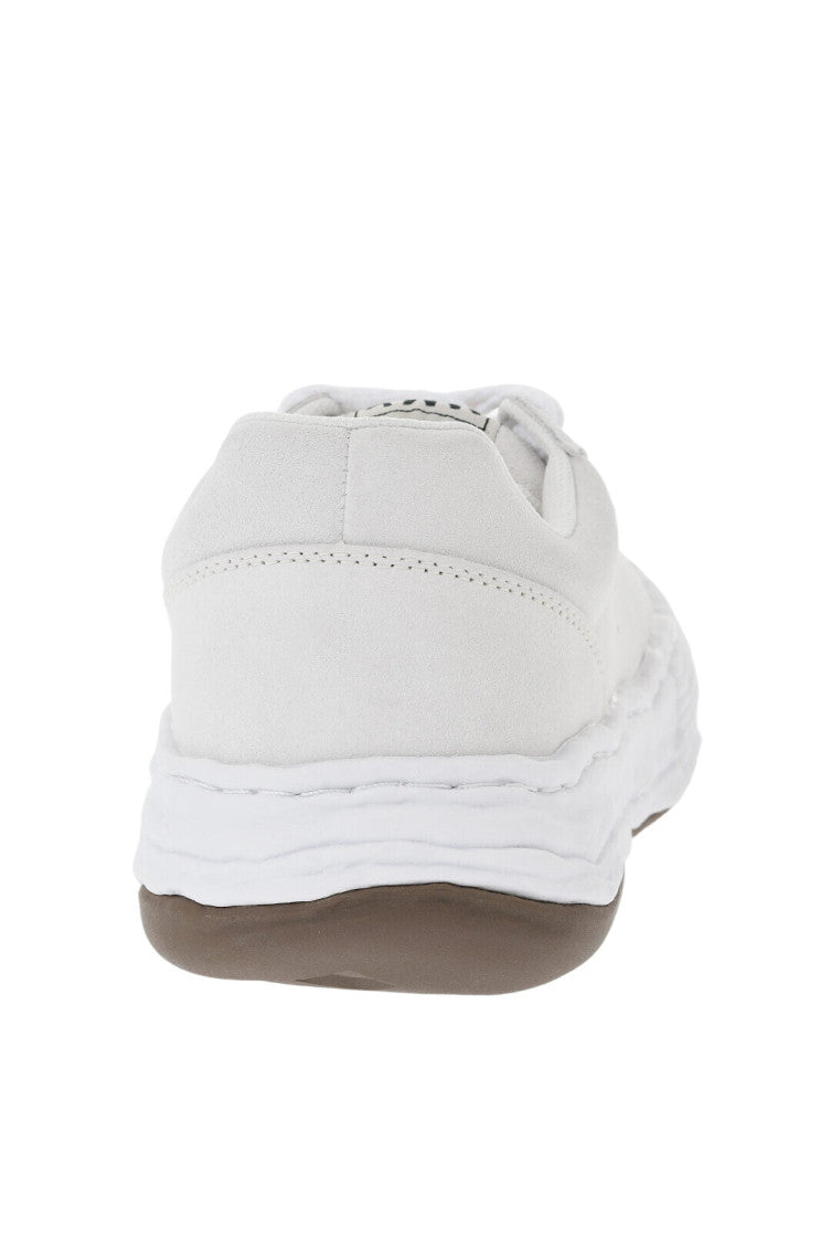 Beige Suede Low-Top Sneakers 3