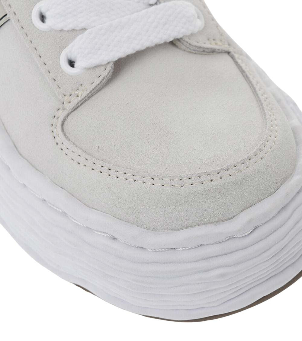 Beige Suede Low-Top Sneakers 4