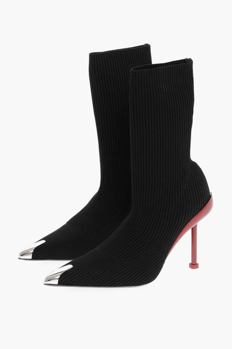 Black Sock Ankle Boots 2