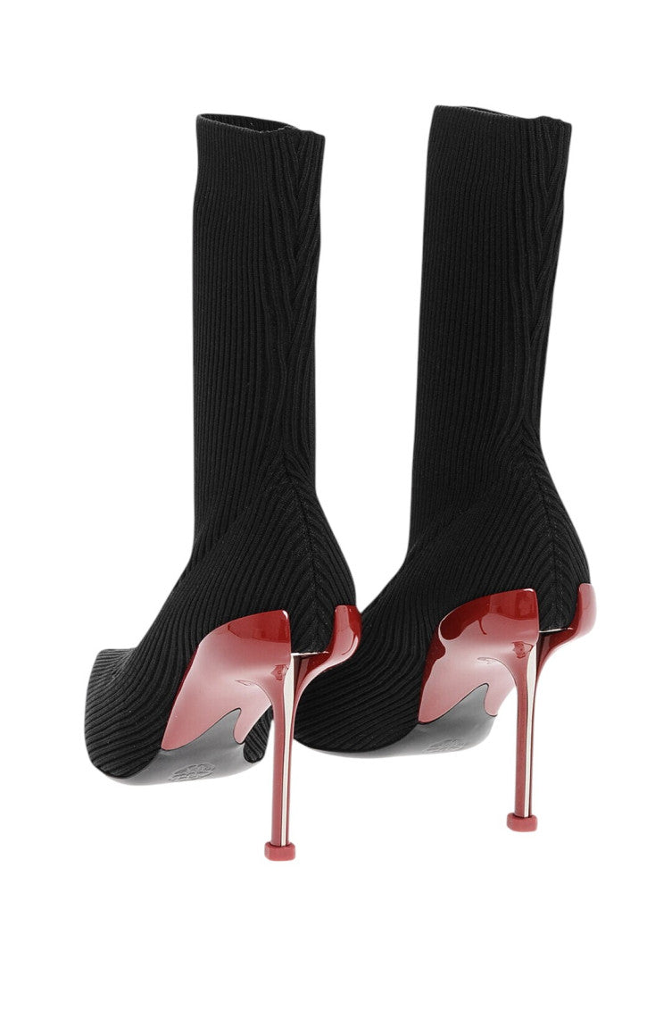 Black Sock Ankle Boots 3