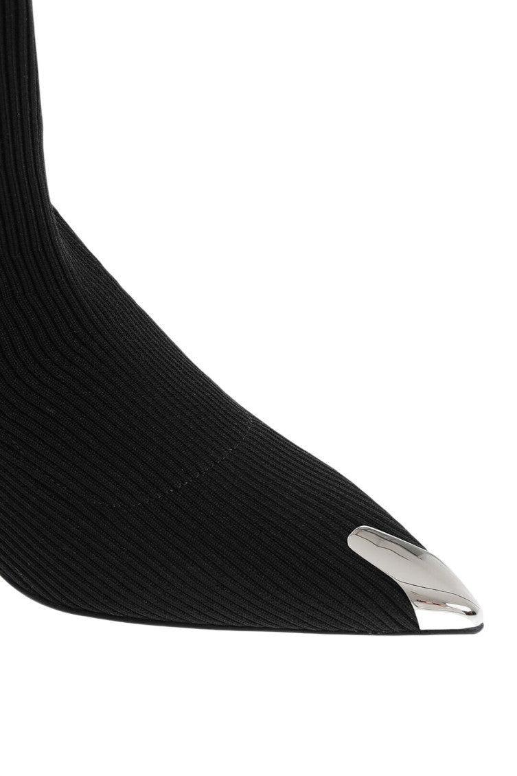 Black Sock Ankle Boots 4