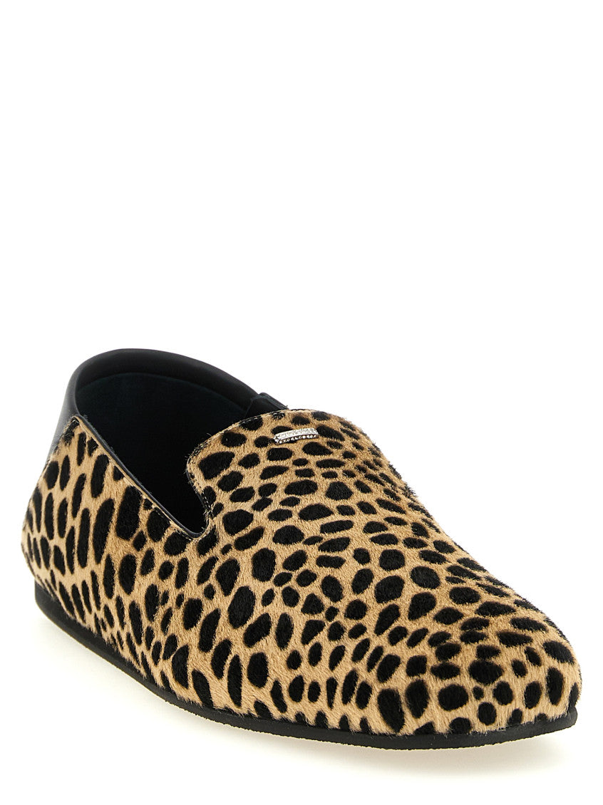 Leopard Print Slip-on Loafers 2
