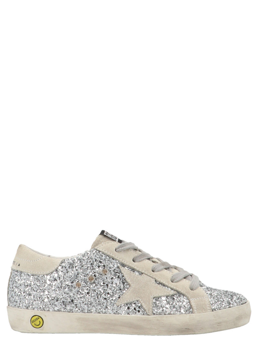 Baby Girl Silver Superstar Sneakers 1