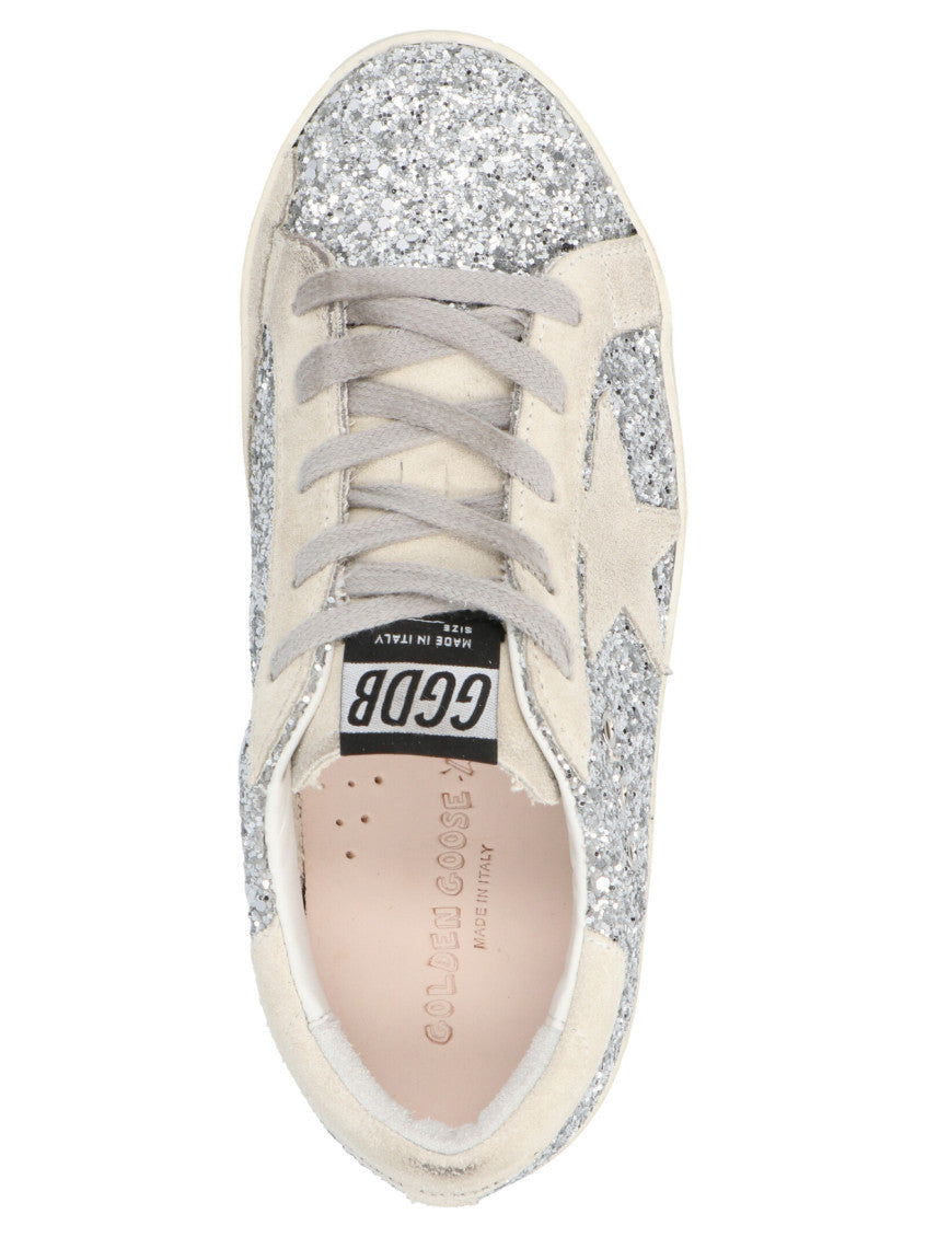Baby Girl Silver Superstar Sneakers 3