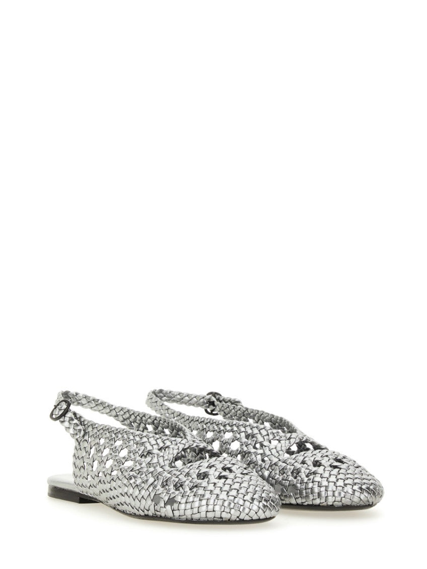 Silver Slingback Sandals 2