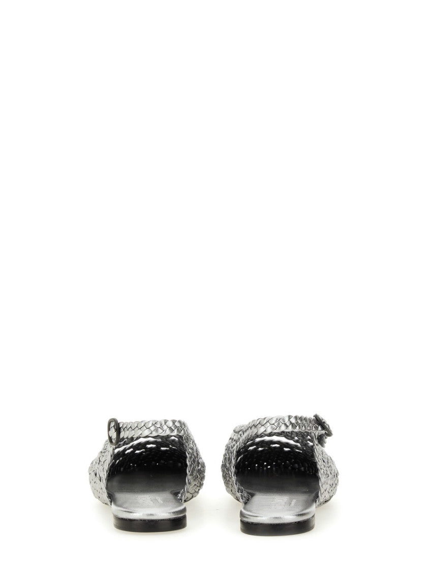 Silver Slingback Sandals 3