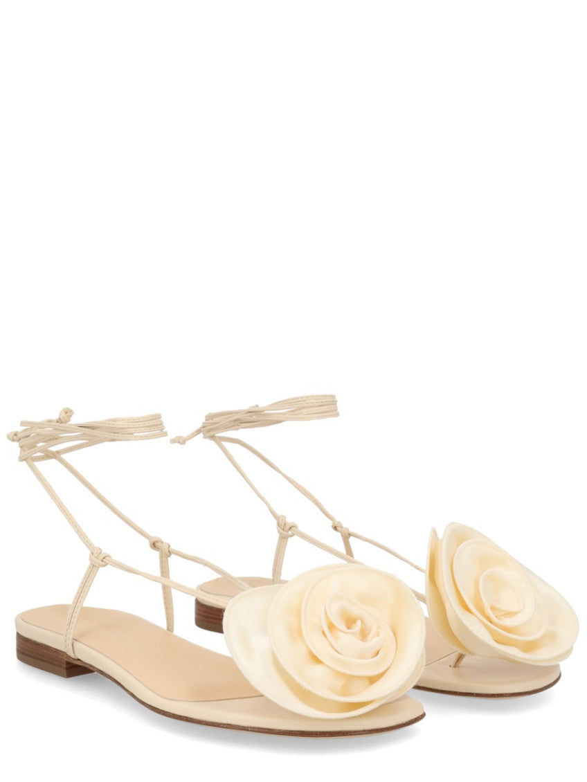 White Floral Sandals 2