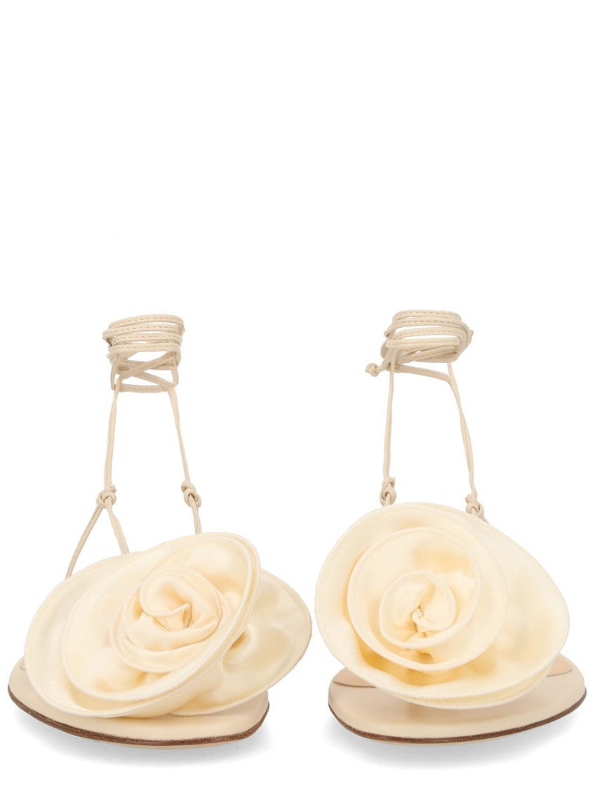 White Floral Sandals 3