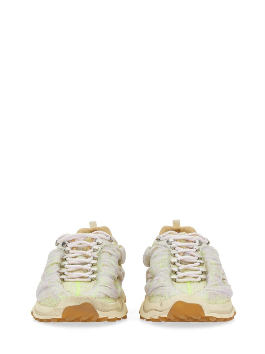 Off White Textured Sneakers 2